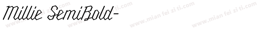 Millie SemiBold字体转换